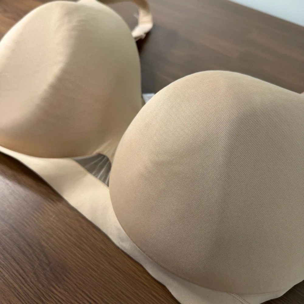 Cacique Light Beige Lightly‎ Lined Comfort Bra Sz 40H